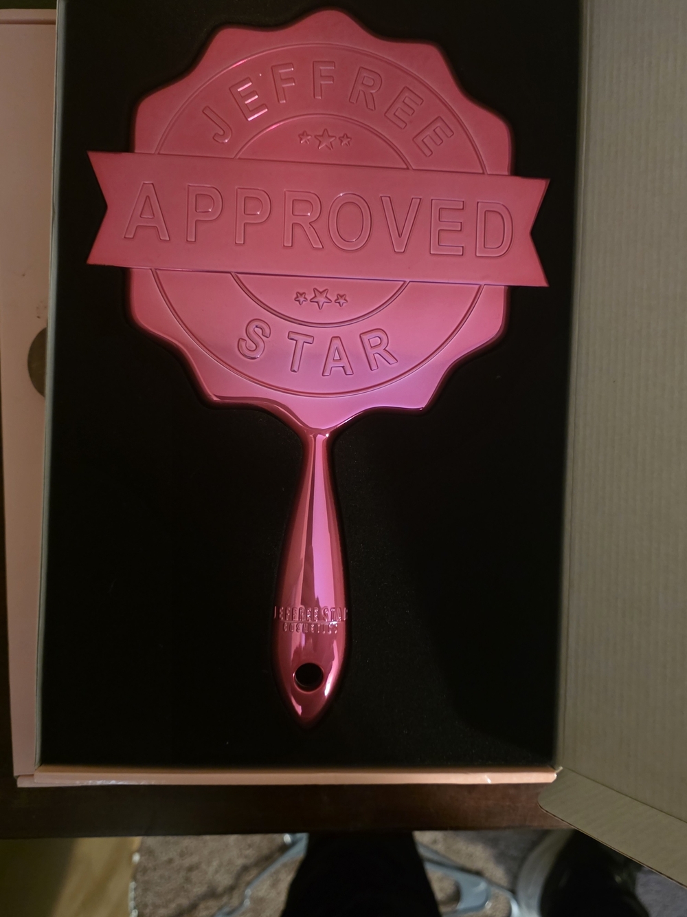 Jeffree Star Pink 'Approved' Hand Mirror